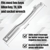 Wrench Extender Tool Bar, Heavy Duty Extra 13.4in Long Wrench