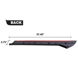 PIT66 Front Windshield Trim Compatible with Ford Explorer 2011 2012 2013 2014 2015 2016 2017 2018 2019 Molding Pillar Front Left Driver Side Outer Black