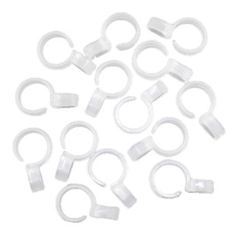 Wind Proof Hanger Hook, Anti Slip Clothes Hangers from Drying Rack, Clear Plastic Hook for 1 inch Diameter Rod, Clothes Drying Rack Organizer 10 PCS Laundry Hook Clips Windproof Hanger Buckle White