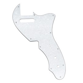 Musiclily Pro 11 Hole Telecaster Pickguard for Fender American 1969 Tele Thinline Electric Guitar, White Pearl, 4P