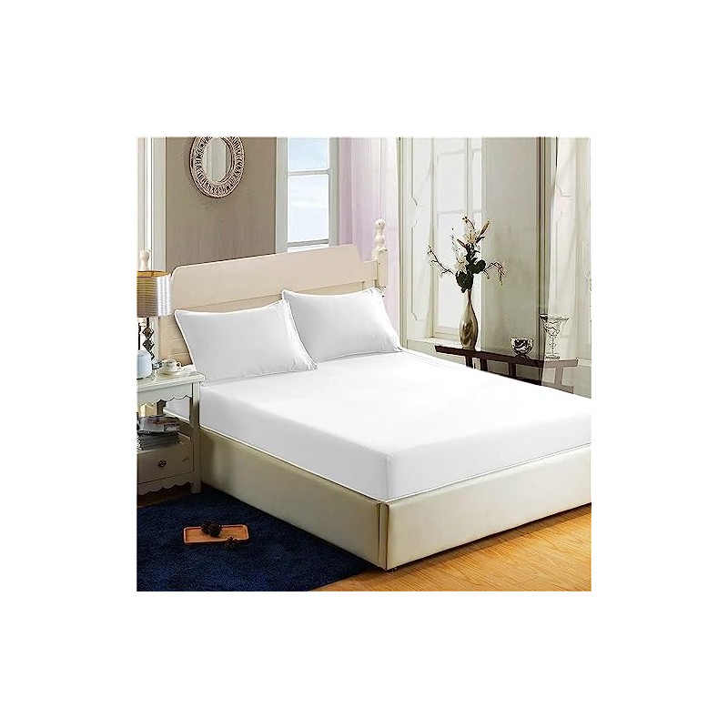 200 Thread Count 100% Egyptian Cotton Fitted Sheet - 16"/40cm