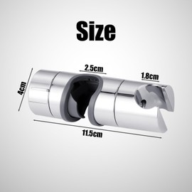 1 Piece Adjustable Shower Head Bracket, No Drilling Required, Shower Head Wall Hanger, Removable Shower Head Bracket Replacement, Suitable for Shower Head