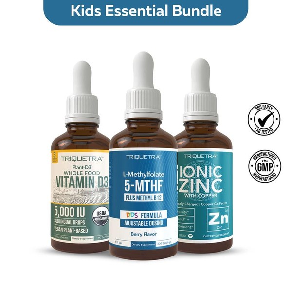 Triquetra Health Kids Essential Bundle – Liquid Vitamin D3 K2