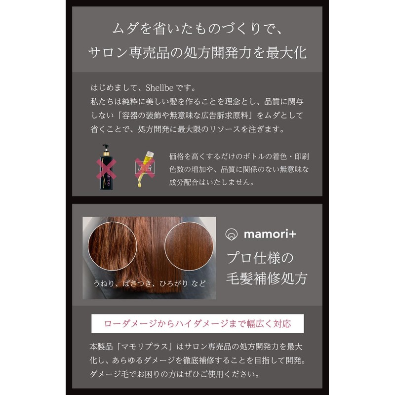 Mamori Plus Shampoo 1.7 fl oz (50 ml) Treatment 1.8