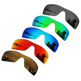 SmartVLT Set of 5 Men's Replacement Lenses for Oakley Batwolf OO9101 Sunglass Combo Pack S02