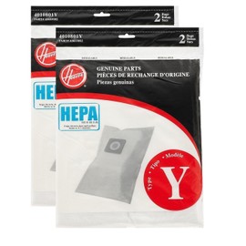 Hoover Type Y HEPA Filter Bag, Set of 4 Bags