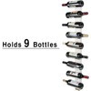 J JACKCUBE DESIGN Wall Mount Wine Rack Organizer for 9