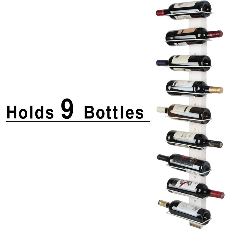 J JACKCUBE DESIGN Wall Mount Wine Rack Organizer for 9