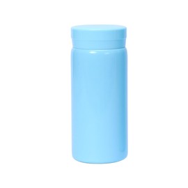 Small Thermos Flasks Stainless Steel - Cute Water Bottle, Vacuum Insulated Bottle for Hot and Cold Drinks (BPA Free, One Light Blue, 200 ml)