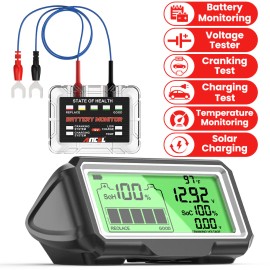 ANCEL BM200 PRO 12V Battery Monitor Tester Monitoring Voltage Temperature Alarm