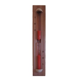 Home Sauna Experience Hse Deluxe Cedar Wall Rotating Sauna Sand Timer 15 Minutes Rust Red
