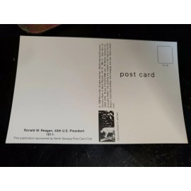 Morris Katz Postcard Ronald W Reagan, 40th U.S. President by Artist Morris Katz 1988