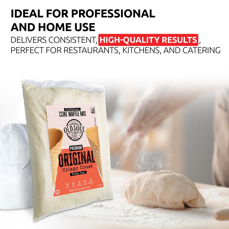OldSoul Professional Cone Waffle Mix | Original Flavour | Batter