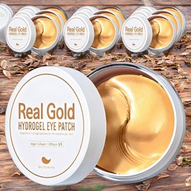 Pretty eye area care, moisturizing around the eyes, wrinkles around the eyes, real gold hydrogel eye patches, 10 pieces, 60 pieces / 프레티 눈가 관리 눈가 보습 눈가 주름 리얼 골드 하이드로겔 아이패치 10개 60개입