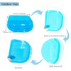 Orthodontic Retainer Case with Vent Holes - Transparent Blue