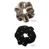 Vingtaine HS-164-BK- Velour, Big, Scrunchy, Elegant, Volume, Hair Access, Stylish,