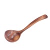 Long Handle Ladle Acacia Wood Soup Serving Spoon Kitchen Dinnerware