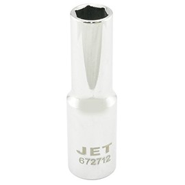 JET 672721-1/2-Inch Drive, 21mm, Deep, 6 Point, Metric Chrome Socket