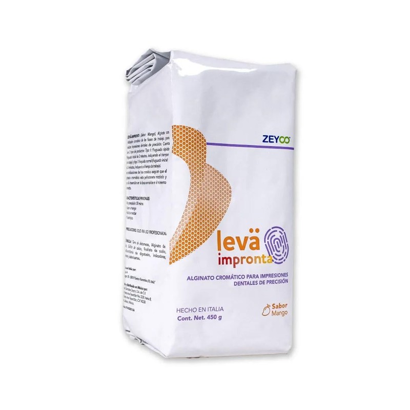 ALGINATO CROMÁTICO PARA IMPRESIONES DENTALES DE PRECISIÓN Leva Impronta Zeyco