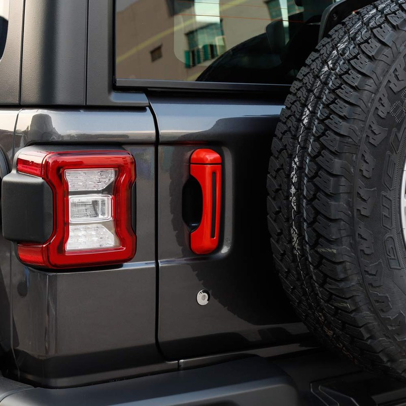 JeCar 5PCS Door Handle Tailgate Handle Cover Trim Kit Compatible