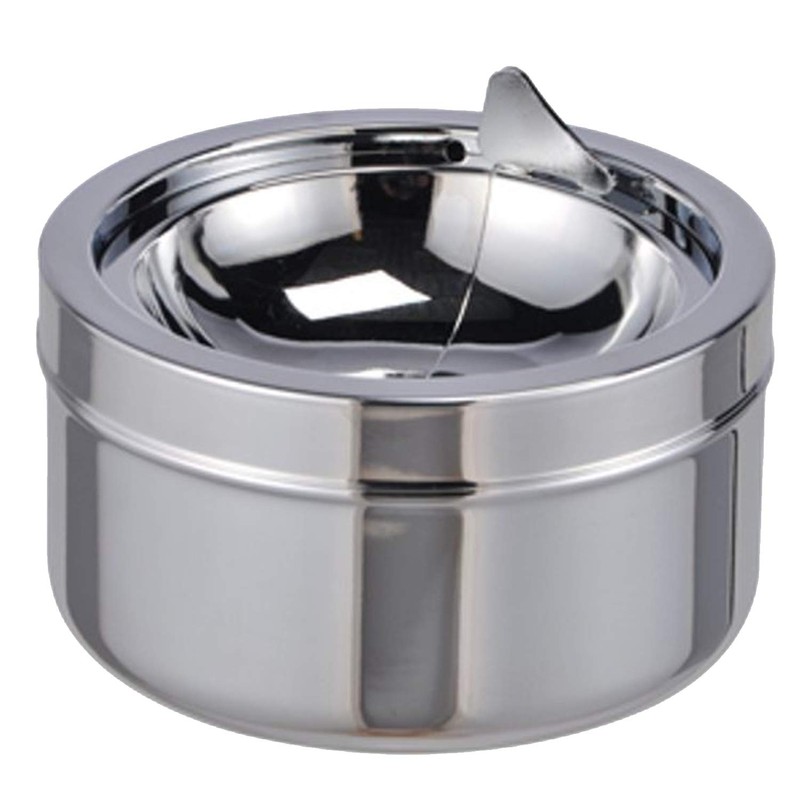Land-Haus-Shop® 1 x Ashtray with Lid, Wind Ashtray with Hinged