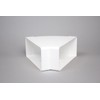 NaplesUK 220mm x 90mm Megaduct Flat Channel Ducting 45º Horizontal