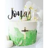 Personalisierte Tortendekoration zur Taufe, Konfirmation, Kommunion oder Firmung/inkl. Kreuz/Caketopper