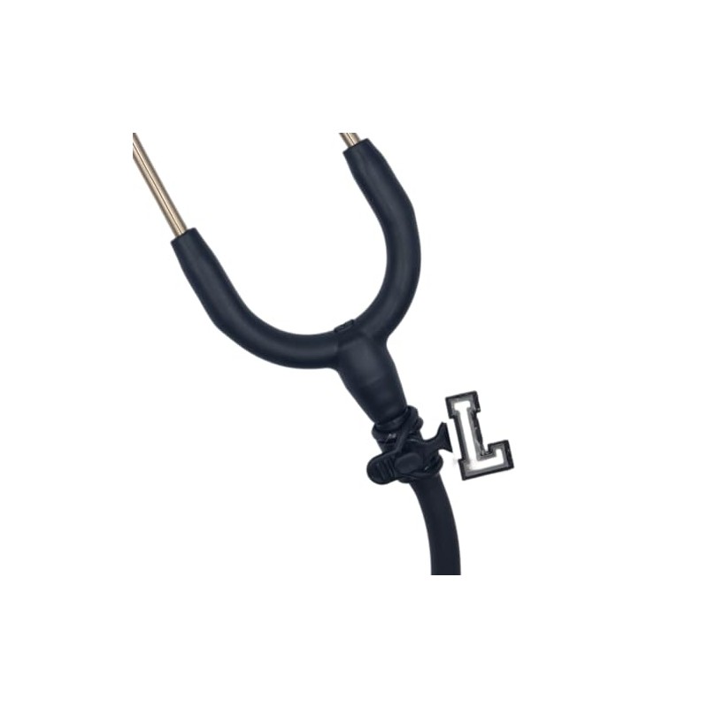 Stethoscope Charms - letter white L - Medical Gift