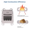 ATiAP Titanium Foldable Wood Burning Stove Portable for Outdoor Camping