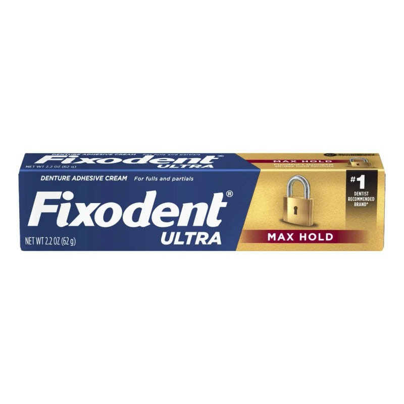 Fixodent Ultra Max Hold crema 2 pack 62g 2.2oz
