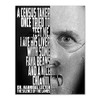 Picture This Prints Hannibal Lector Typography Quote Poster Print -