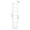 7-Step Wall Mounted Steel Ladder, Window Well Loft Ladder for