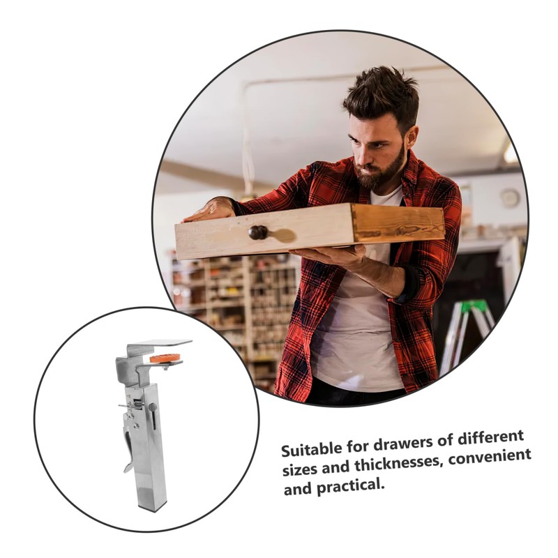 TEHAUX Adjustable Stainless Steel Drawer Fixing Clamp Installation Tool for