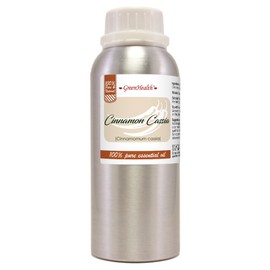 Cinnamon (Cassia) Essential Oil – 8 fl oz (237 ml) Aluminum Bottle w/Plug Cap – 100% Pure Essential Oil - GreenHealth