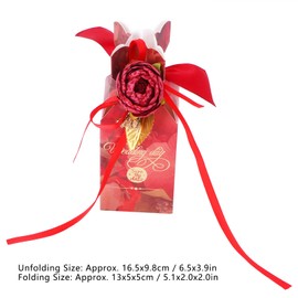 10 PCS Wedding Party Favor Boxes Candy Boxes Paper DIY with Gold Ribbons for Wedding Bridal Shower Baby Shower Birthday