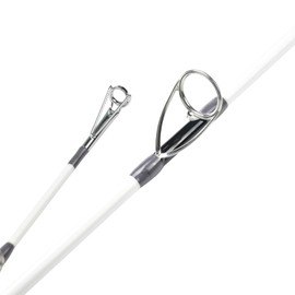 ANCIENT MARINER Albatross Series Spinning Catfish Rod 10' Catfishing Rods 2 Piece Glow with Black Light Catfish Fishing Rod (White)