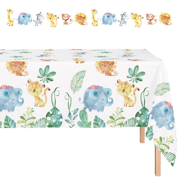 Jungle Safari Table Cloths Animal Safari Print Ideal for Baby