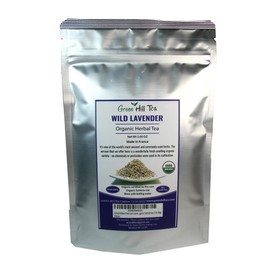 Greenhilltea Premium Loose tea, Organic Lavender tea organic herbal tea 2 Oz Bag