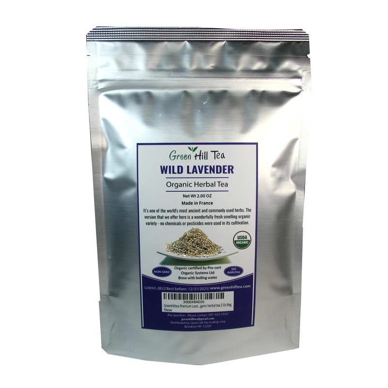 Greenhilltea Premium Loose tea, Organic Lavender tea organic herbal tea