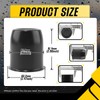 2Pcs 3.19" Stainless Trailer Wheel Center Caps, 3.6" H Matte