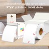 PARLAIM 3x5 inch Rectangle Color Code Stickers, 1000PCS 4 Rolls