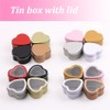 16 Pcs Metal Tins Jar with Lids 2 OZ Empty