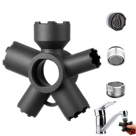 CAVLA 10 in 1 Faucet Aerator Removal Tool,Universal Sink Aerator Key,Threaded and Sealed aerators Faucet Tool for Home Repair and Plumbing