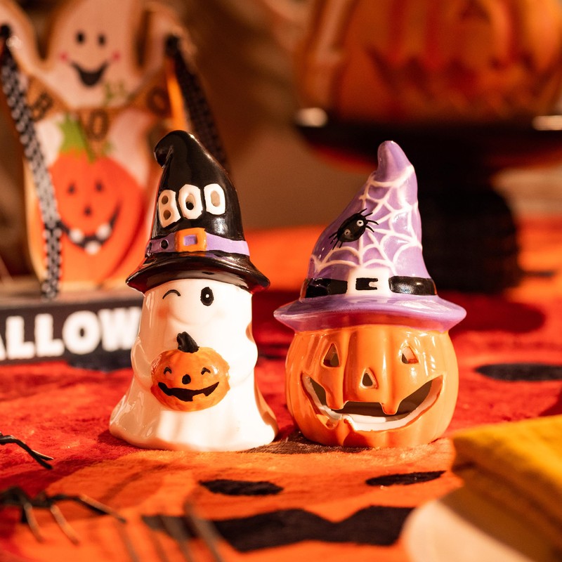 Valery Madelyn 2pcs Ceramic Halloween Decorations
