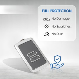 MEDZUK Key Case Compatible with Dacia Duster 2 2017-2023 2024 Car Key Case Protection, Key Case Accessories with Key Fob (Red)