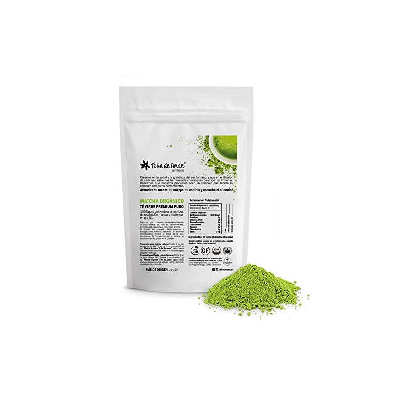 MATCHA ORGÁNICO TE HE DE AMAR / TE VERDE PREMIUM
