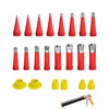 Caulking Tool Kit, Rubber Caulking Kit Reusable Caulking Nozzle Applicator