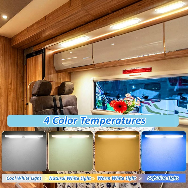 BlueFire 800LM RV Ceiling Interior Lights, DC 12-18V Dimmable RV
