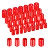 sourcing map 50pcs Round Rubber End Caps Protective Caps 8mm