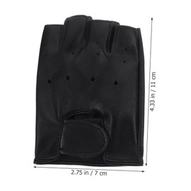 WRITWAA Practical Kids Gloves Half Finger Outdoor Sports Free Size 5-13 Years Old Durable